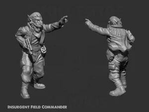 Insurgent Field Commander - SKULLFORGE | Legion compatible - 3D printed - Picture 1 of 2