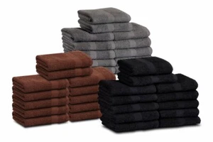 Premium 16x27 100% Cotton Towels for Beach Salon Spa Hotel Gym Machine Washable - Picture 1 of 34