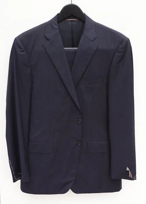 Current CANALI Blue Striped Stretch Wool Suit 44 L  (EU 54 L) - Image 1 of 4