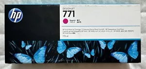 Tinta fotográfica vívida HP 771 magenta CE039A (B6Y17A) Z6200 Z6600 Z6800 Z6810 caja OEM - Imagen 1 de 13