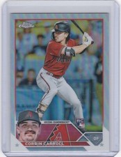 2023 Topps Chrome Corbin Carroll Refractor Version Rookie Card