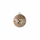 Prezent Firma Opium Bożonarodzeniowa kula małe lustro diamenty złoto białe Ø 6 cm
