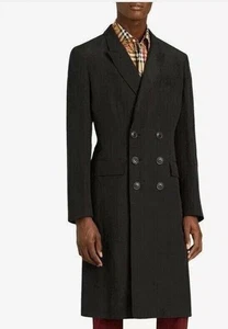 Burberry Herren Leichter Schwarz Mantel Medium IT 50 UK 40" Brustumfang Italien Runway - Bild 1 von 15