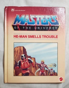 Masters of the Universe He-man Smells Trouble Golden Book Mattel 1985 p41 HC - Picture 1 of 8