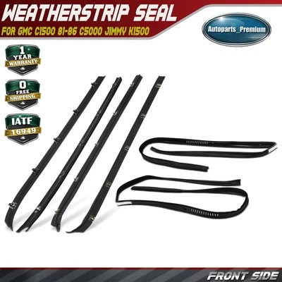 Canal de barrido y ventana delantera 6 piezas para GMC C1500 81-86 C5000 Jimmy K1500 Foto 1 de 4