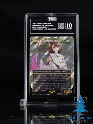 2025 MTG FINAL FANTASY COMMANDER SURGE FOIL #0216 YUNA, GRAND SUMMONER TAG 10 - Image 1 of 2