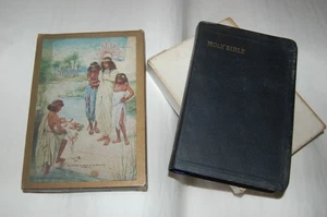 COLLINS ILLUSTRATED HOLY BIBLE - 1957 - Boxed - VGC - Illustrated by E S Hardy - Picture 1 of 18