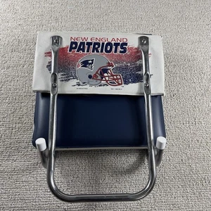 Vintage 1996 New England Patriots Cushioned Bleacher Seat Blue White - Bild 1 von 6