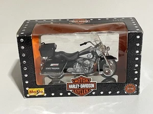 Harley Davidson escala 1:18 Florida Highway Patrol Die Cast Maisto - Imagen 1 de 6