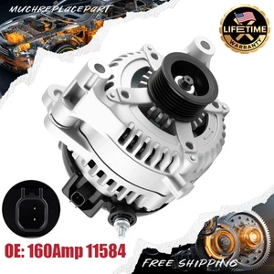 Alternador 160A 11584 para Jeep Wrangler 2012-2018 JK 2018 V6 3,6 L 3604cc 220cid - Imagen 1 de 10