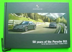 2013 PORSCHE 911 HARDCOVER 56-pg 50th ANNIVERSARY COLOR CATALOG Brochure MINT - Picture 1 of 21