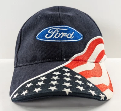 Gorra Ford Adulto Ajustable Roja Blanca Azul Bandera EE. UU. Papá Sombrero Patriótico Foto 1 de 4