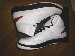 Air Jordan 2 Retro Chicago Größe 7Y DX2591-106 Neu - Bild 1 von 6