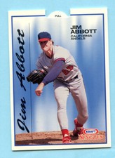 1993 Kraft Singles Superstars # 1 Jim Abbott  Box 736