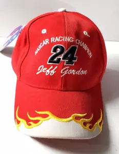 Jeff Gordon Mütze Cap NASCAR Racing Champion #24 Mütze Neu mit Etikett rot & weiß - Bild 1 von 8