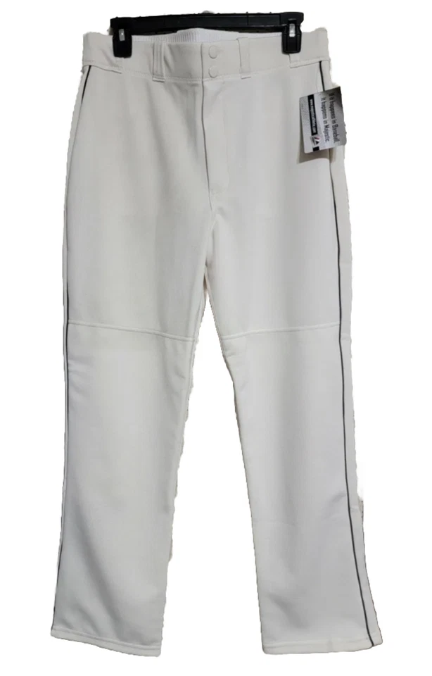 NWT Majestic Baseball Pants Youth XL Pro Ivory w/Pro Black Piping, 3 Pair Lot 🔥 - Image 1 of 4