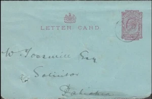 NUEVA ZELANDA 1909 KEVII CARTA RAKANUI  - Imagen 1 de 1