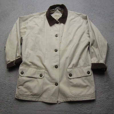 Vintage ST Johns Bay Jacket Women XL Barn Coat Chore Blanket Flannel Cord Hunt - Image 1 of 4