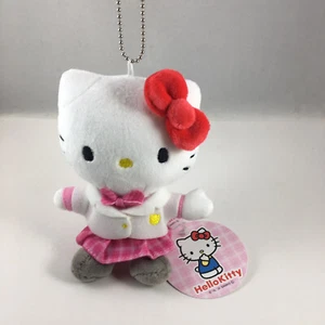 Sanrio HELLO KITTY 5" Schulblazer Maskottchen Schlüsselanhänger Plüschtier (exklusiv in Japan) - Bild 1 von 6