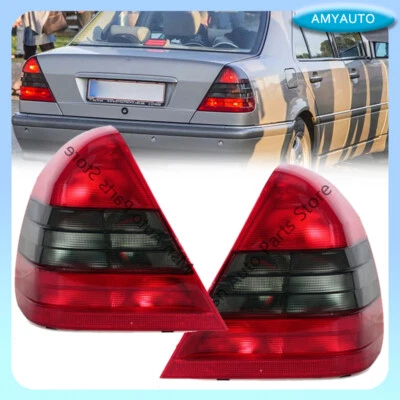 LH&RH Tail Light Brake Lamp No Bulb For 1994-2004 Mercedes Benz W202 C180 C200 - Imagem 1 de 4