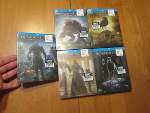 RESIDENT EVIL RETRIBUTION,AFTERLIFE,EXTINCTION + BLU-RAY STEELBOOK SET 1-5 LOT - Picture 1 of 10
