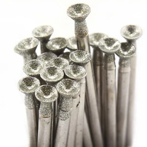 30Pcs 4mm Diamond Grinding Bits 5/32" SPHERICAL CONCAVE Jewelry Tools for Stone - Picture 1 of 13