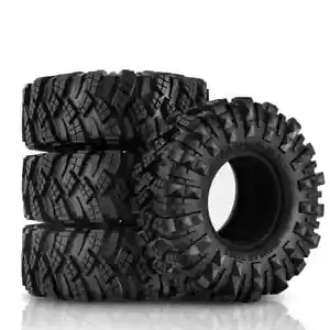 1.9" Rubber Tire 110mm Wheel Tyre for 1/10 RC Crawler Car Axial Traxxas 4WD D90 - Picture 1 of 7