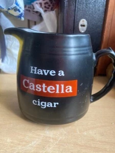 Vintage Bar Water Jug -Have A Castella Cigar - Pub Memorabilia Man Cave Home Bar - Picture 1 of 3