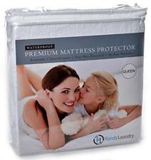 Queen Mattress Protector - Waterproof, Breathable, Blocks Allergens, Smooth Soft