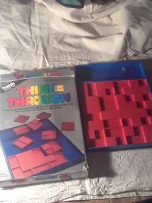 Think Through 1-Player Solitaire Challenge Game by Pressman, 1988, New, Age 8+ - Image 1 of 4