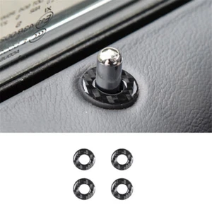 Car Door Lock Frame Panel Trim Carbon Fiber Sticker For Chrysler 300 2015-2017 - Picture 1 of 11