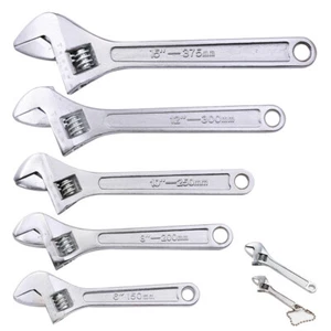 1PCS6/8/10/12/15 Inch Heavy Duty Adjustable Wrench 2.5/4 Inch Mini Handle Wrench - Picture 1 of 10