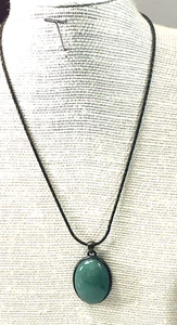 Collar Express Aventurina Piedras Preciosas Cabujón Latón Colgante Lote 30 - Imagen 1 de 3