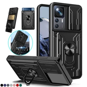 For Xiaomi Redmi Note 11 10 Pro Mi 11 Lite 11T 12T Card Slot Magnetic Case Cover - Picture 1 of 18
