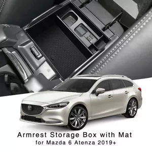 For Mazda 6 Atenza 2018+ Center Console Armrest Storage Box Organizer Glove Tray - Picture 1 of 9