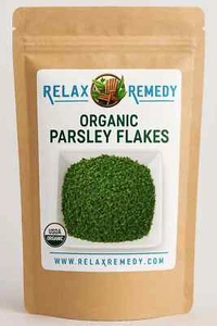 Organic Parsley Flakes - 100% Pure, Non-GMO Petroselinum Crispum, Culinary Herb - Picture 1 of 3
