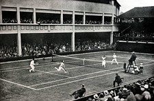 England Suzanne Lenglen and Jean Borotra in Wimbledon 1925 Tennis OLD PHOTO
