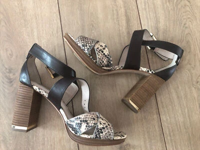 Sandalias de plataforma de cuero marrón Louise et Cie 'Gigi' para mujer nuevas sin caja talla 8M $139 Foto 1 de 4