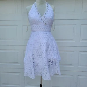 Vestido blanco de encaje para mujer Lilly Pulitzer talla 2 - Imagen 1 de 7