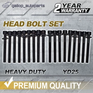 Engine Cylinder Head Bolt Set for Nissan Navara D22 D40 4cy 2.5L YD25DDTi Diesel - Picture 1 of 5