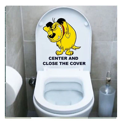 Muttley adesivo Copriwater Sedile tavoletta WC Toilet seat sticker 1 pz. - Immagine 1 di 4