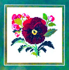 Eva Rosenstand Clara Waever Floral Bouquet Counted Cross Stitch Kit  8-4544 Nos