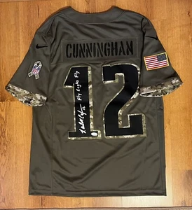 Randall Cunningham Autograph Jersey 12 Salute To Service Philadelphia Eagles PSA - Picture 1 of 9