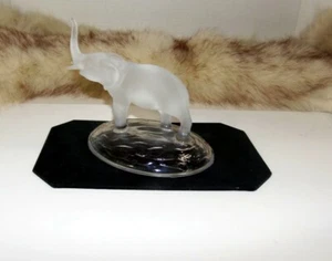 Crystal 6" “Happy Elephant" Trunk Up Paperweight Figurine - Picture 1 of 4