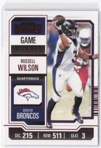 2023 Panini Contenders Russell Wilson #32 Game Ticket Red - Picture 1 of 2