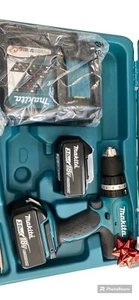 Makita DHP453RFE 18V Trapano Avvitatore a Percussione con 2 Batterie e Valigetta - Foto 1 di 3