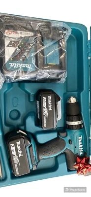 Makita DHP453RFE 18V Trapano Avvitatore a Percussione con 2 Batterie e Valigetta - Immagine 1 di 3