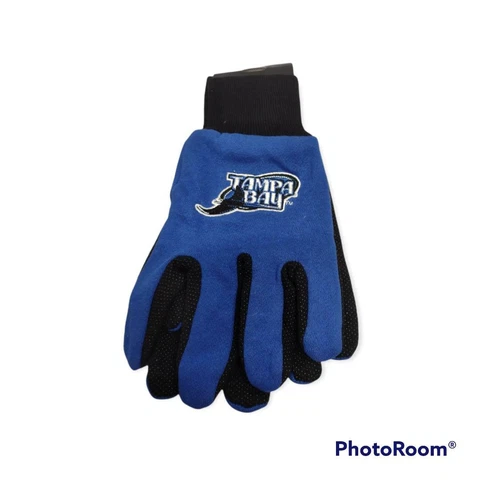 MLB Tampa Bay Rays No Slip Gripper Utility Work Gardening Gloves Cover