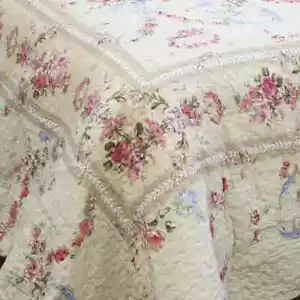 ¡NUEVO! ~ COZY SHABBY CHIC VICTORIANO AMARILLO LILA ROSA PÚRPURA HOJA ROSA JUEGO - Imagen 1 de 5