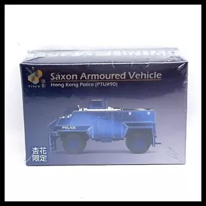 TINY Saxon Armoured Vehicle HONG KONG Police PTU #90 Plating Blue Limited New - Picture 1 of 8